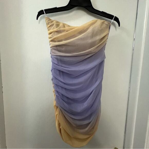 Zara STRAPLESS TULLE DRESS Size Medium - Picture 14 of 15